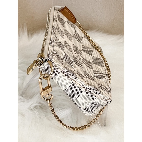 AUTHENTIC Louis Vuitton Damier Azur Mini Pochette Accessoires - Picture 5 of 8